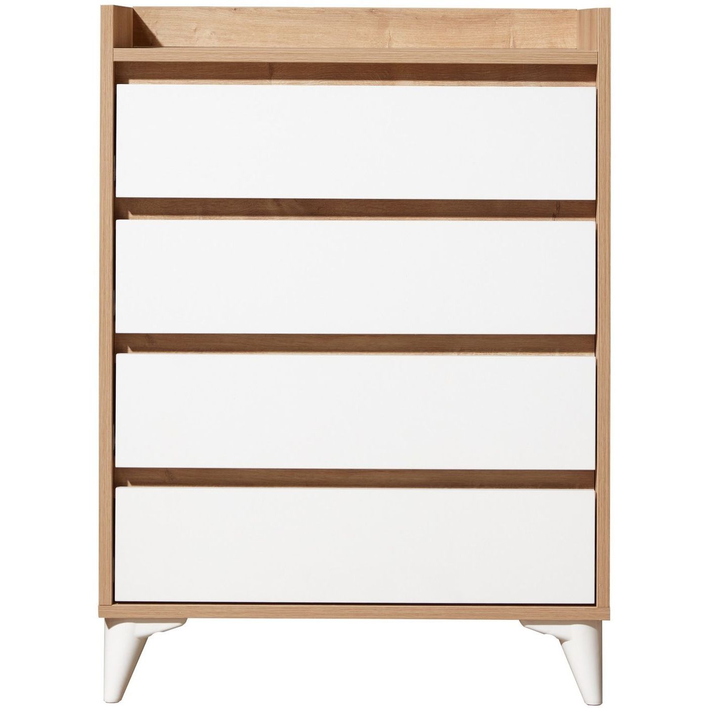 Lipasto Linento Furniture Tuvalle 040 tammi/valkoinen