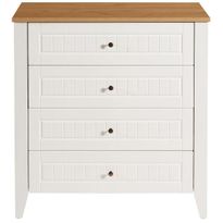 Lipasto Linento Furniture Tuval 065 valkoinen/tammi