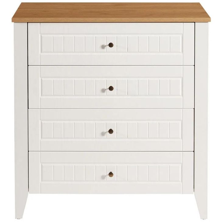Lipasto Linento Furniture Tuval 065 valkoinen/tammi