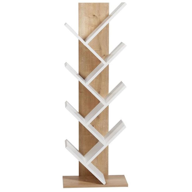 Kirjahylly Linento Furniture Tuval 066 tammi/valkoinen