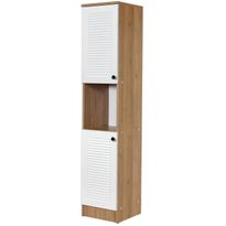 Kaappi Linento Furniture Tuval 078 tammi/valkoinen
