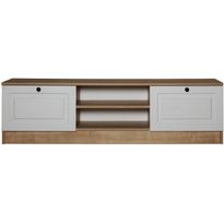 TV-taso Linento Furniture Tuvalle 044 valkoinen/tammi