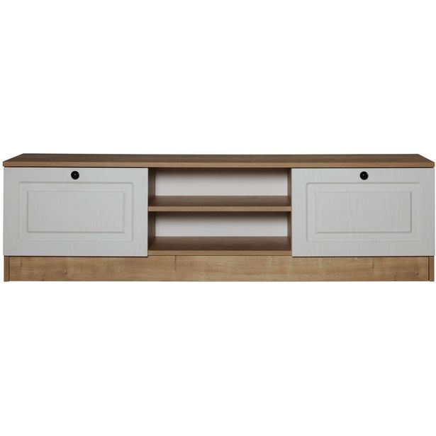 TV-taso Linento Furniture Tuvalle 044 valkoinen/tammi