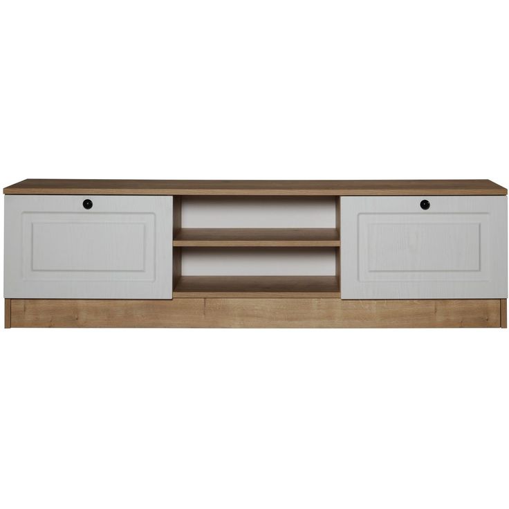 TV-taso Linento Furniture Tuvalle 044 valkoinen/tammi