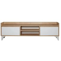 TV-taso Linento Furniture Tuval 045 tammi/valkoinen