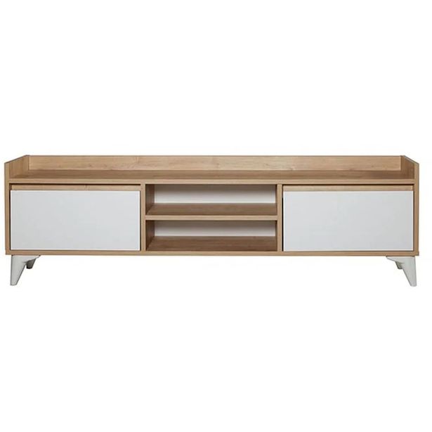 TV-taso Linento Furniture Tuval 045 tammi/valkoinen