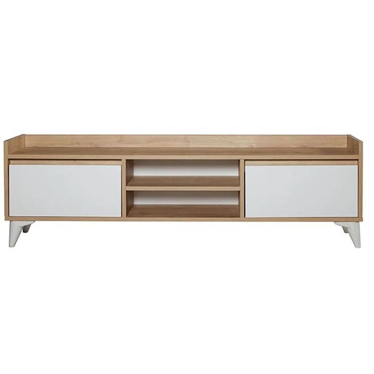 TV-taso Linento Furniture Tuval 045 tammi/valkoinen
