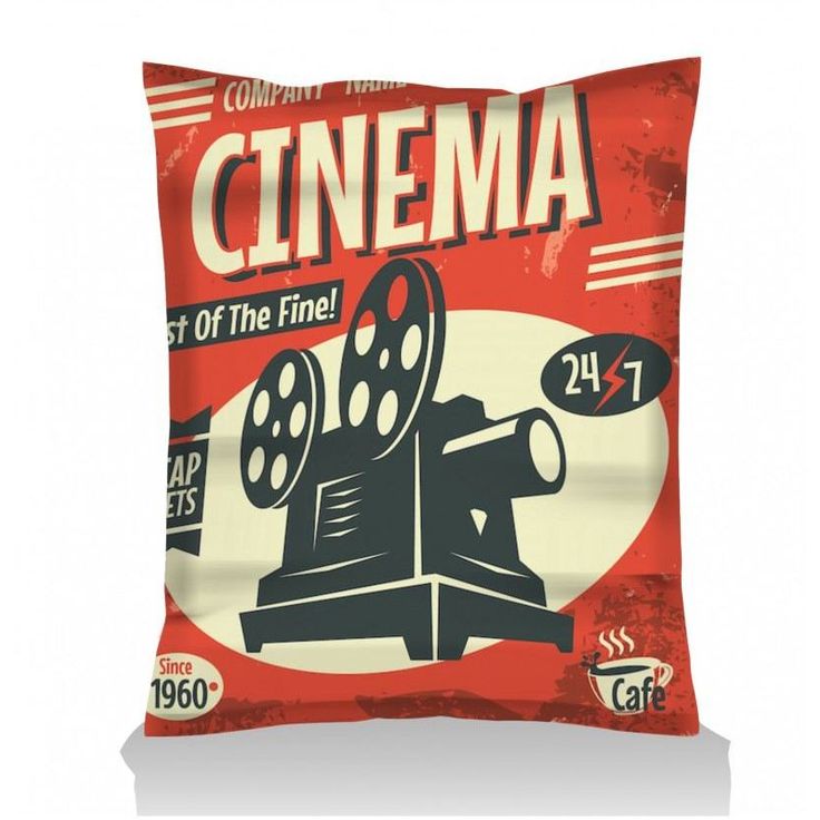 Säkkituoli ulos Linento Garden Giant Cinema, punainen