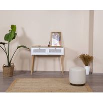 Lipasto Linento Furniture Calvin, 95x100cm, ruskea/valkoinen