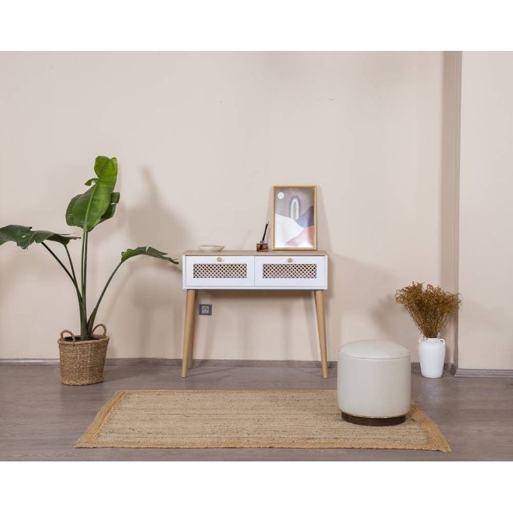 Lipasto Linento Furniture Goose, 95x100cm, ruskea/valkoinen