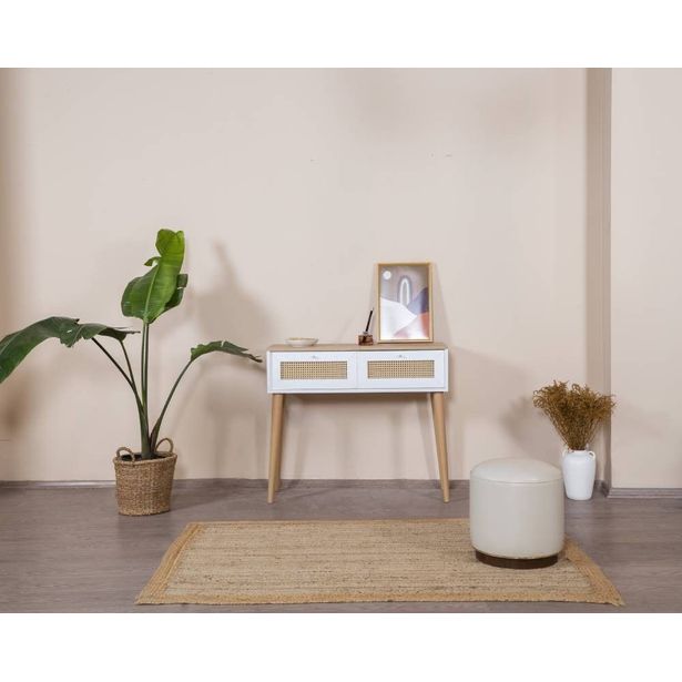 Lipasto Linento Furniture Bohem, 95x100cm, ruskea/valkoinen