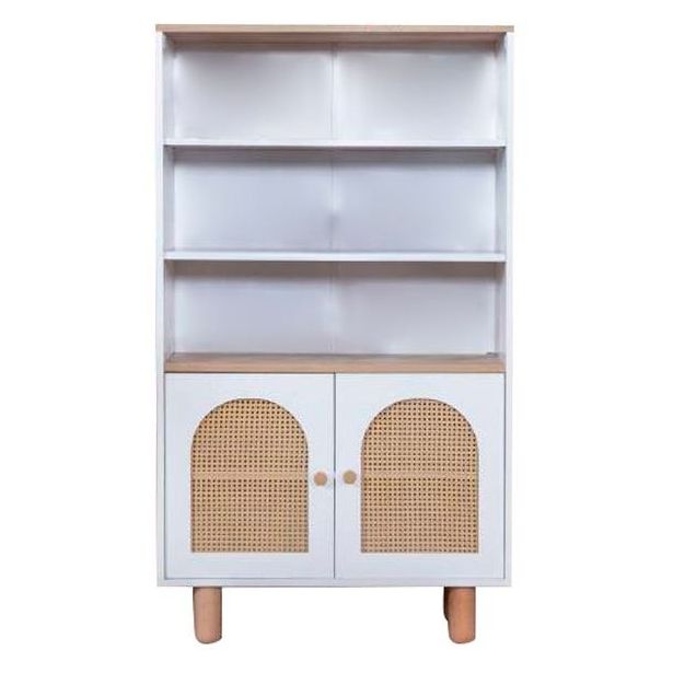 Kirjahylly Linento Furniture Bohem, 90x158cm, ruskea/valkoinen