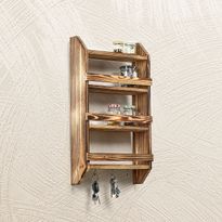 Puinen hylly Linento Furniture Will, ruskea