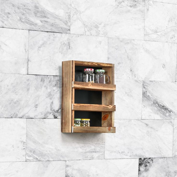 Puinen hylly Linento Furniture Becca, 28cm, ruskea