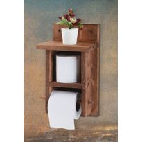 WC-paperiteline Linento Bathroom Toilet Paper Hanger, ruskea