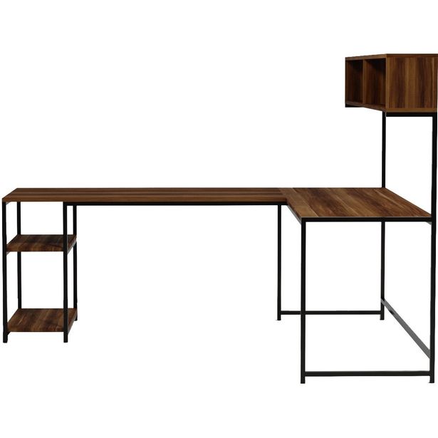 Työpöytä Linento Furniture Cansin, ruskea