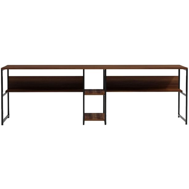 Työpöytä Linento Furniture Büyük L189 pähkinä