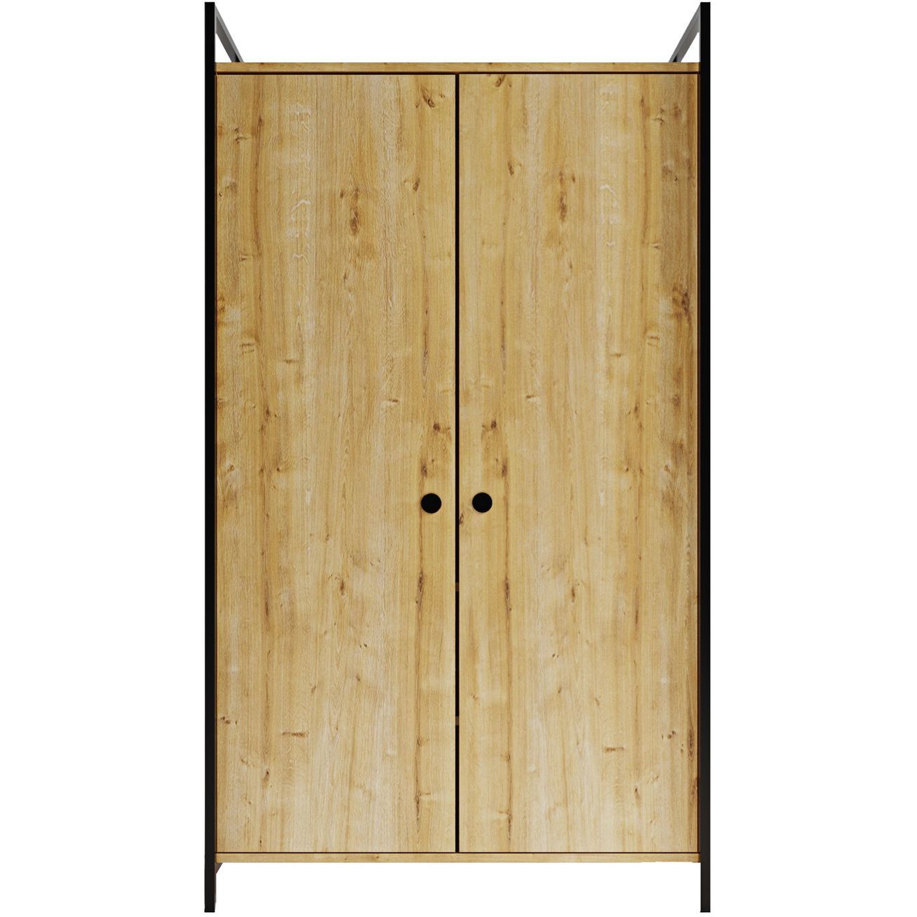 Vaatekaappi Linento Furniture L614, 100x180cm, ruskea