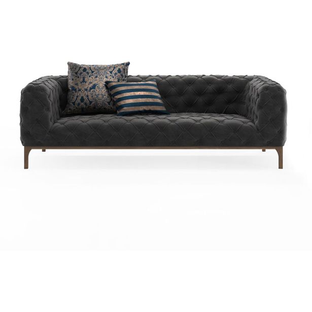Sohva Linento Furniture Fashion, 2-istuttava, harmaa