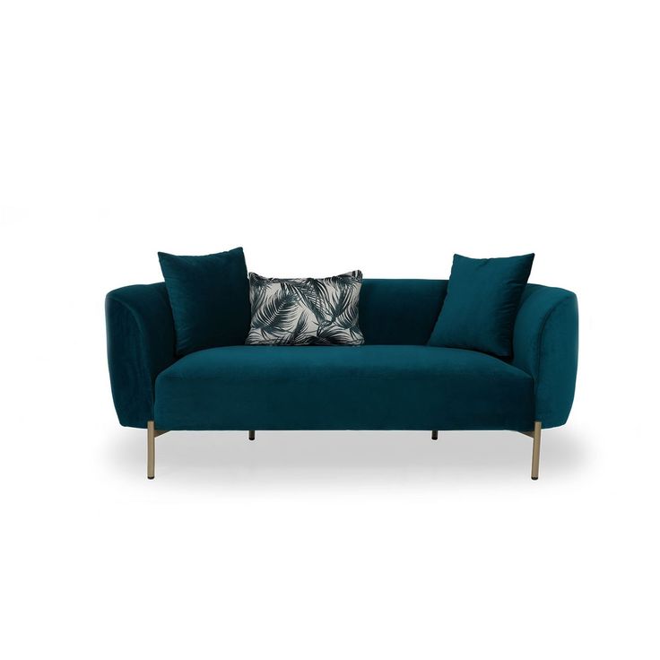 Sohva Linento Furniture Macaroon, 2-istuttava, vihreä