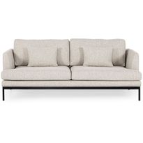 Sohva Linento Furniture Pearl, 2-istuttava, luonnonvalkoinen