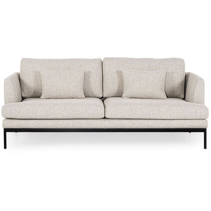 Sohva Linento Furniture Pearl, 2-istuttava, luonnonvalkoinen