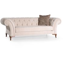 Sohva Linento Furniture Bianca, 2-istuttava, luonnonvalkoinen