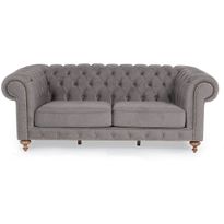 Sohva Linento Furniture London, 2-istuttava, harmaa