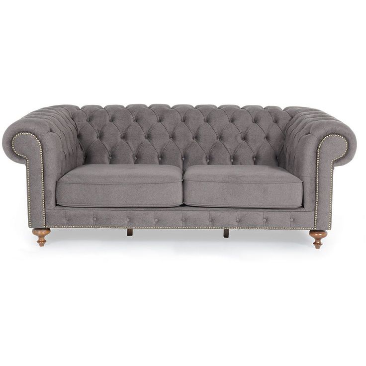 Sohva Linento Furniture London, 2-istuttava, harmaa