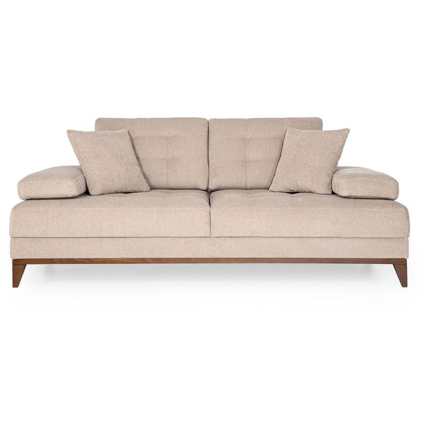 Sohva Linento Furniture Sonya, 2-istuttava, beige