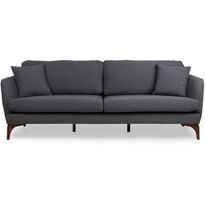 Sohva Linento Furniture Giza, 3-istuttava, harmaa