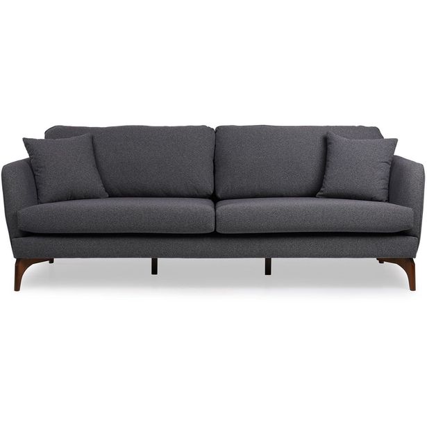 Sohva Linento Furniture Giza, 3-istuttava, harmaa