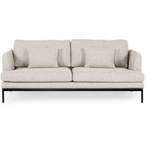 Sohva Linento Furniture Pearl, 3-istuttava, luonnonvalkoinen