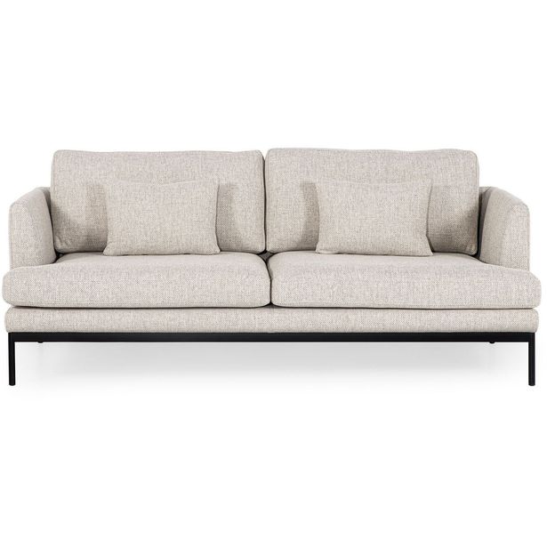 Sohva Linento Furniture Pearl, 3-istuttava, luonnonvalkoinen