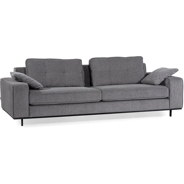 Sohva Linento Furniture Armi, 3-istuttava, harmaa