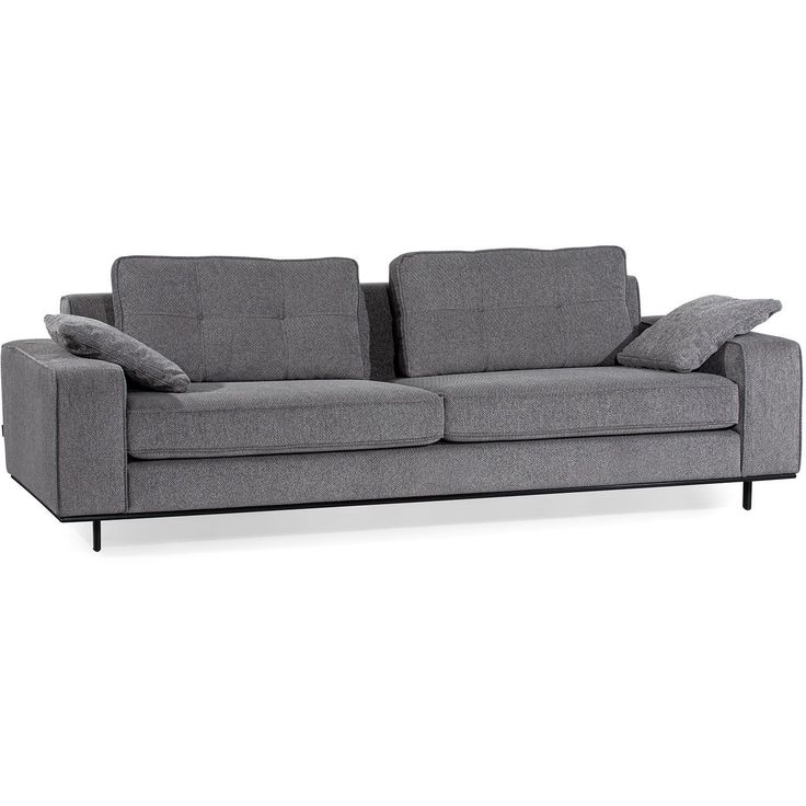 Sohva Linento Furniture Armi, 3-istuttava, harmaa