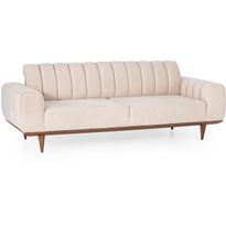 Sohva Linento Furniture Ivory, 3-istuttava, luonnonvalkoinen