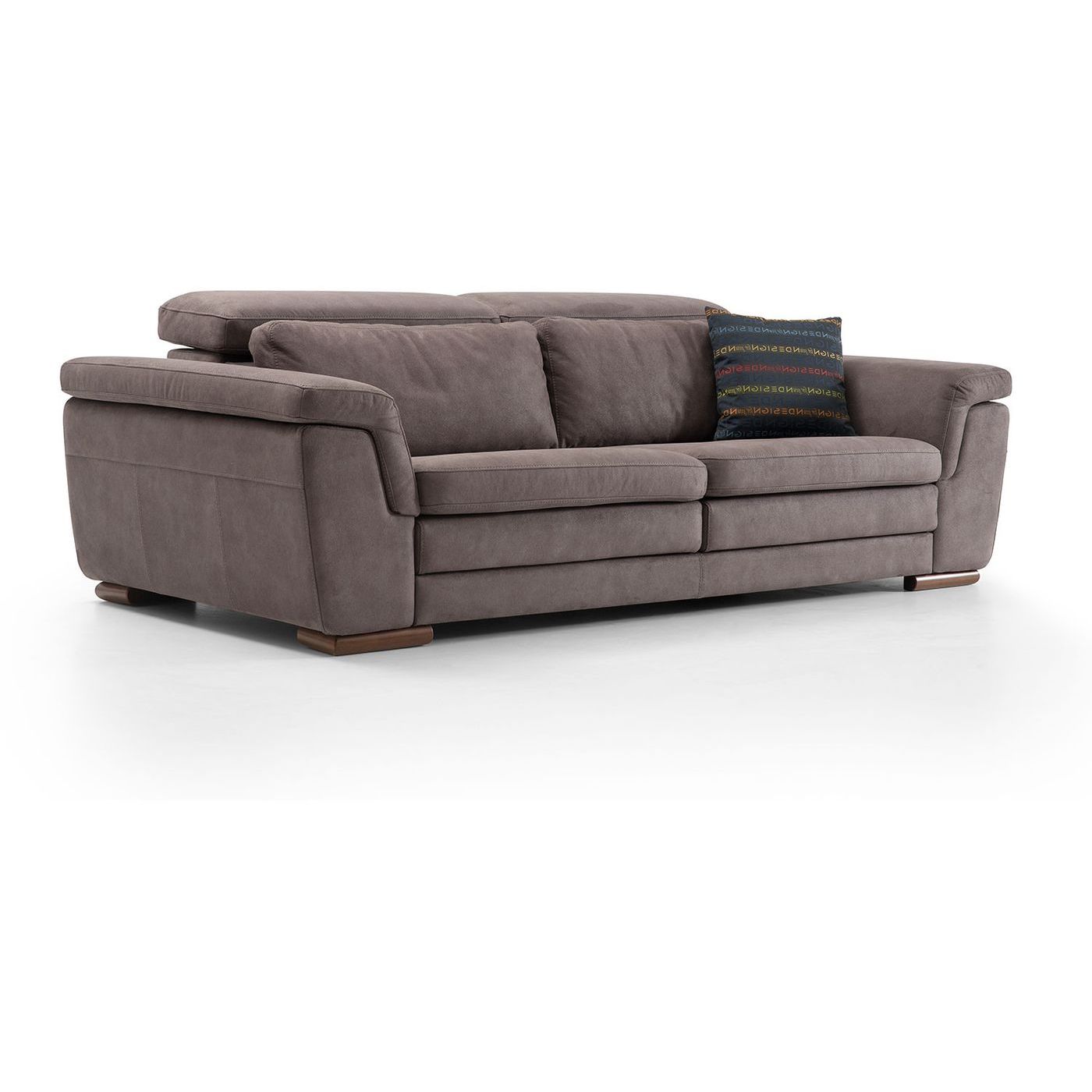 Sohva Linento Furniture Mardini, 3-istuttava, ruskeanharmaa