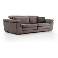 Sohva Linento Furniture Mardini, 3-istuttava, ruskeanharmaa