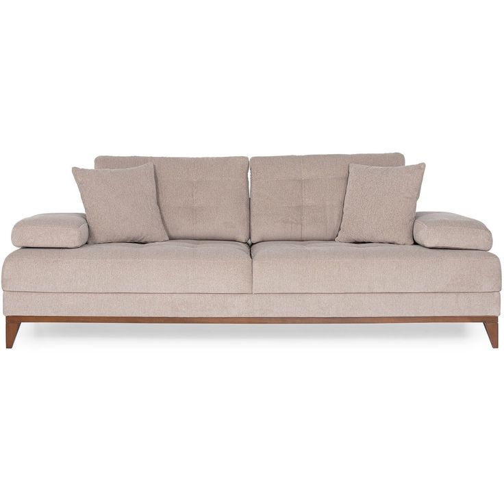 Sohva Linento Furniture Sonya, 3-istuttava, beige