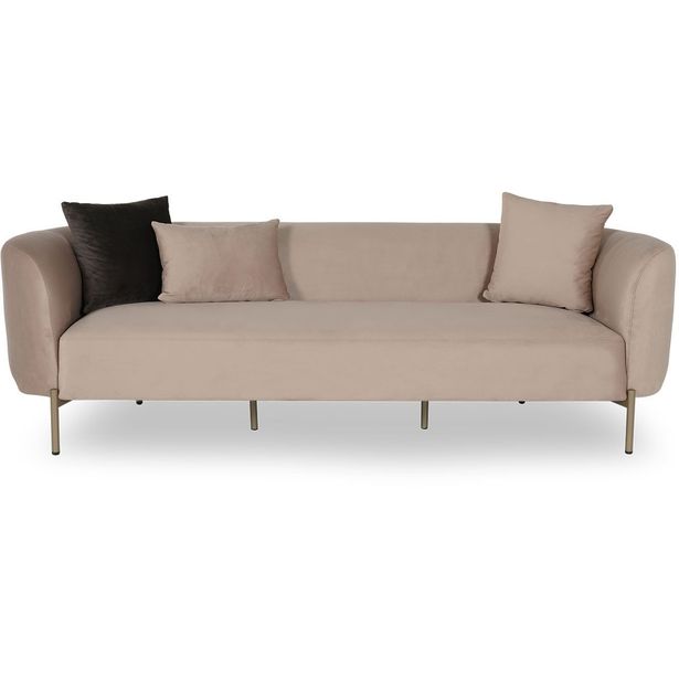 Sohva Linento Furniture Macaroon, 4-istuttava, beige