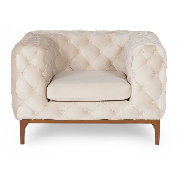 Nojatuoli Linento Furniture Fashion, luonnonvalkoinen