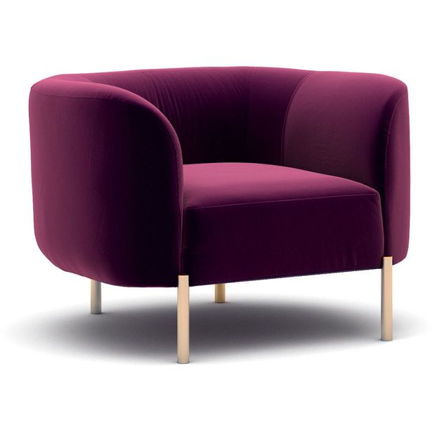 Nojatuoli Linento Furniture Macaroon, fuksia