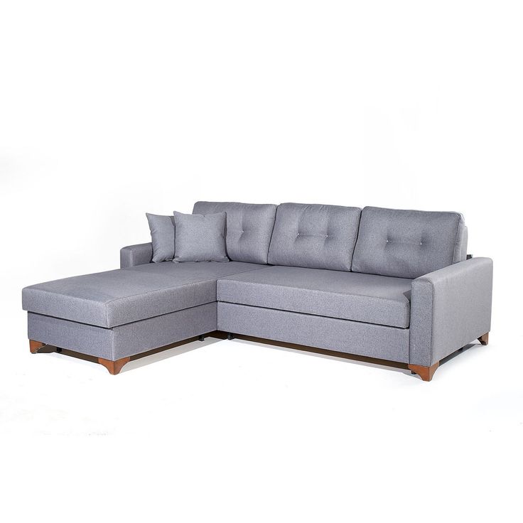 Vuodesohva divaanilla Linento Furniture Madrid, 4-istuttava, harmaa