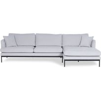 Divaanisohva Linento Furniture Pearl, 4-istuttava, vaaleanharmaa