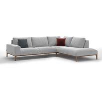 Avokulmasohva Linento Furniture Secret, 4-istuttava, vaaleanharmaa