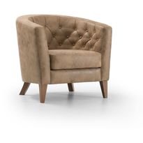 Nojatuoli Linento Furniture Anatolia, vaaleanruskea