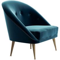 Nojatuoli Linento Furniture Matilda, petroolinsininen