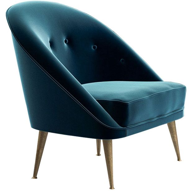 Nojatuoli Linento Furniture Matilda, petroolinsininen