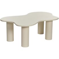 Sohvapöytäsetti Linento Furniture Bloom, kerma
